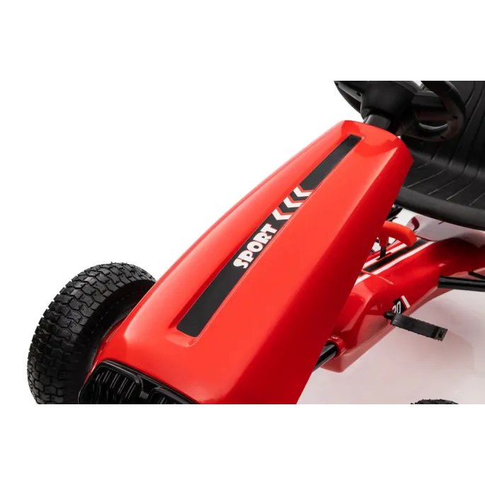 Gokart na Pedały G208 Czerwony