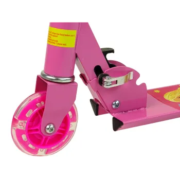 Lekka hulajnoga dla dziecka powyżej 3 lat w kolorze różowym z LED