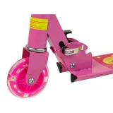 Lekka hulajnoga dla dziecka powyżej 3 lat w kolorze różowym z LED