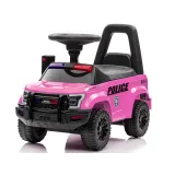 Bezpieczny różowy jeździk QLS-993 z wygodnym siedziskiem dla dziecka