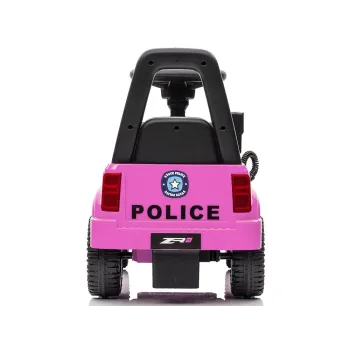 Stabilny jeździk QLS-993 w kolorze różowym z funkcją megafonu do zabawy