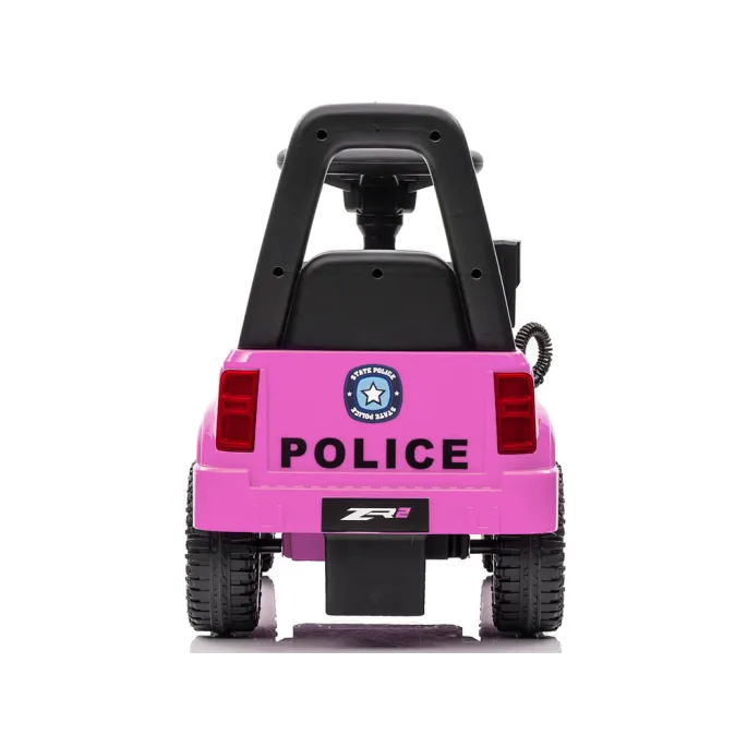 Stabilny jeździk QLS-993 w kolorze różowym z funkcją megafonu do zabawy