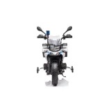 Elektryczny motocykl policyjny dla dzieci w kolorze białym