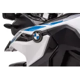 Bezpieczny motocykl akumulatorowy stylizowany na policyjny