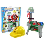 Stół majsterkowicza z akcesoriami edukacyjnymi i bezpiecznymi narzędziami