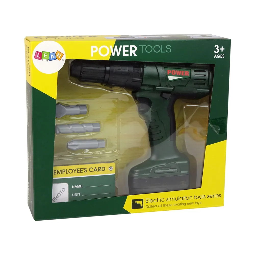 wiertarka na baterie z akcesoriami dla małego majsterkowicza