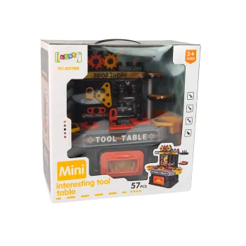 Kolorowy zestaw warsztatowy dla dzieci rozwijający kreatywność i zdolności manualne