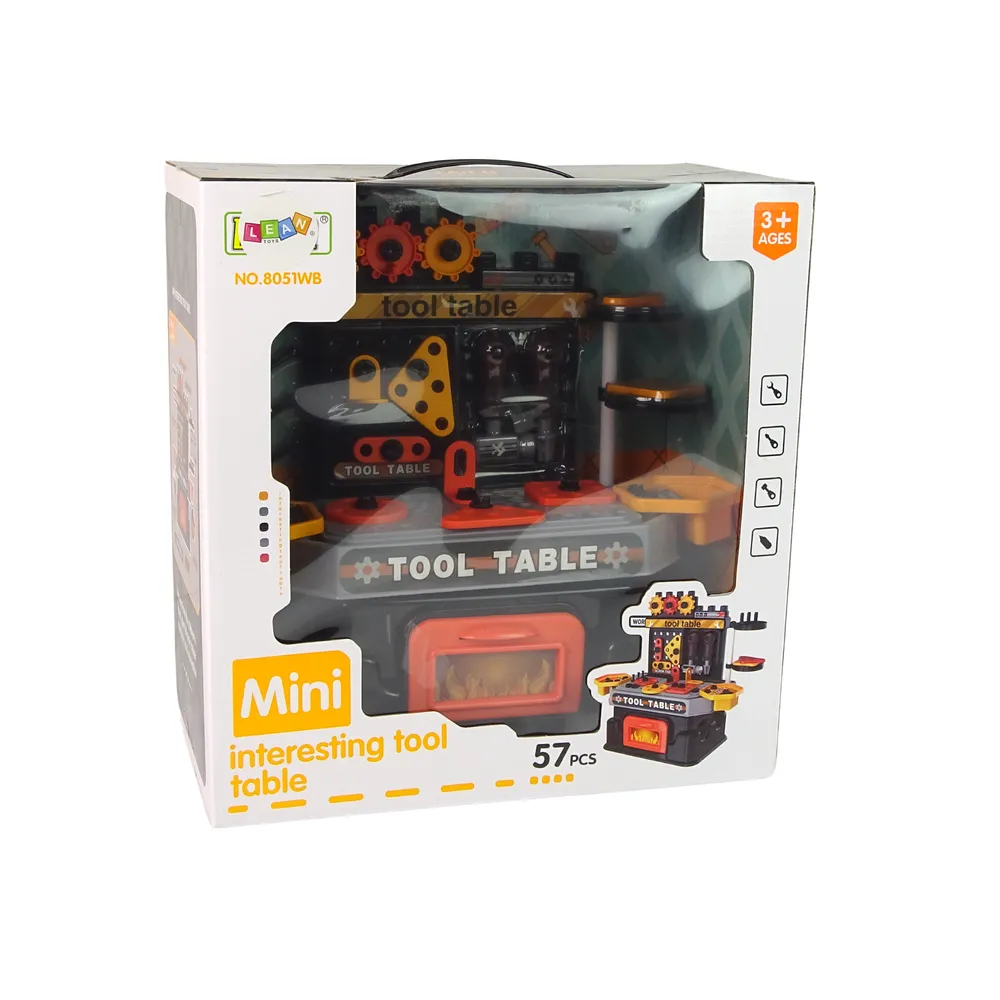 Kolorowy zestaw warsztatowy dla dzieci rozwijający kreatywność i zdolności manualne