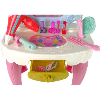 Zestaw Małej Damy z suszarką, szczotką i zabawkowymi kosmetykami