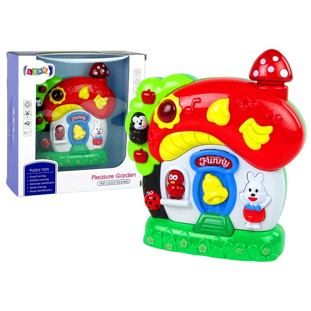 Muzyczny domek dla niemowląt z efektami świetlnymi i dźwiękami zwierząt