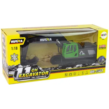 Zestaw koparki R/C z pilotażem i trwałą konstrukcją dla młodych fanów budowy