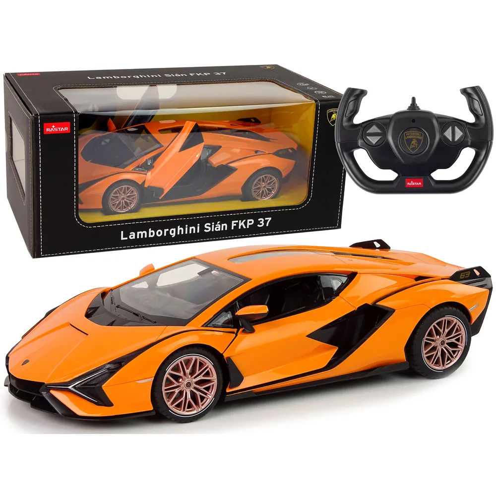 Zdalnie sterowany Lamborghini Sian FKP 37 w skali 1:14 kolor pomarańczowy