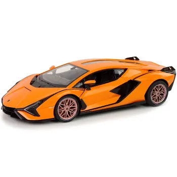 Auto R/C Lamborghini Sian FKP 37 Rastar 1:14 Pomarańczowe Na Pilota