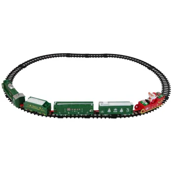 Dziecięcy prezent pod choinkę – kolejka z torami i Mikołajem