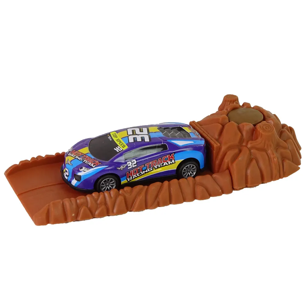 Figurki dinozaurów oraz elementy do układania miasteczka dla dzieci