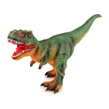 Duża figurka dinozaura Tyranozaur Rex 60 cm w kolorze zielono-pomarańczowym