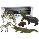 Zestaw figurek zwierząt sawanny afrykańskiej dla dzieci powyżej 3 lat