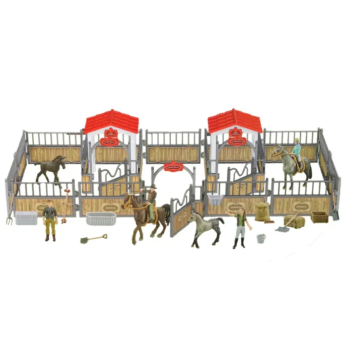 Kreatywny zestaw DIY jazda konna z figurkami i zagrodą