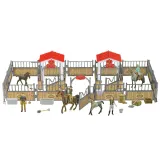 Kreatywny zestaw DIY jazda konna z figurkami i zagrodą