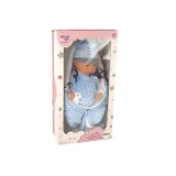 Lalka dla dzieci z odpinanym ubrankiem i kocykiem w gwiazdki