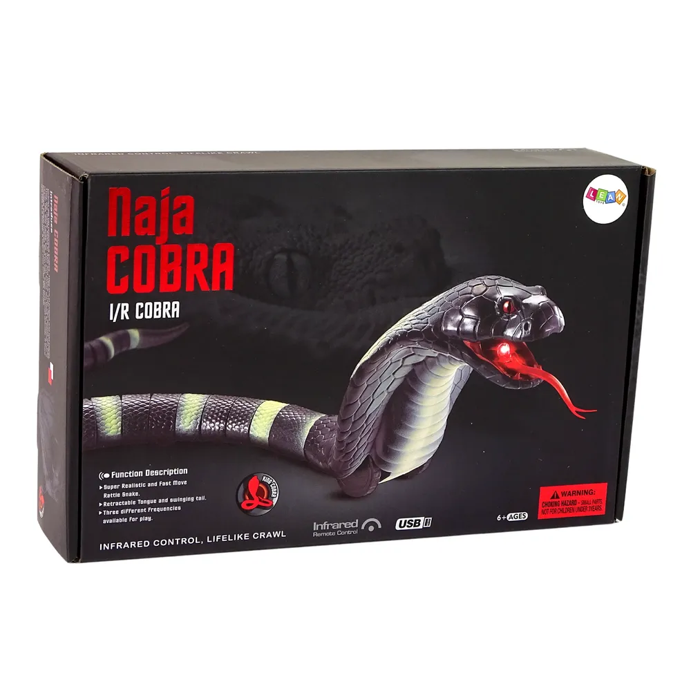 Pilot na podczerwień do węża kobry na dłoni użytkownika