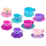 Kolorowe naczynia do zabawy w herbatę dla dziewczynek i chłopców