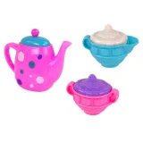 Dziecięcy zestaw do herbaty z plastikowymi sztućcami i miseczkami
