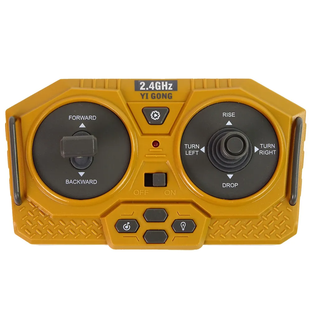 Zabawka spychacz RC w skali 1:20 z metalowymi elementami