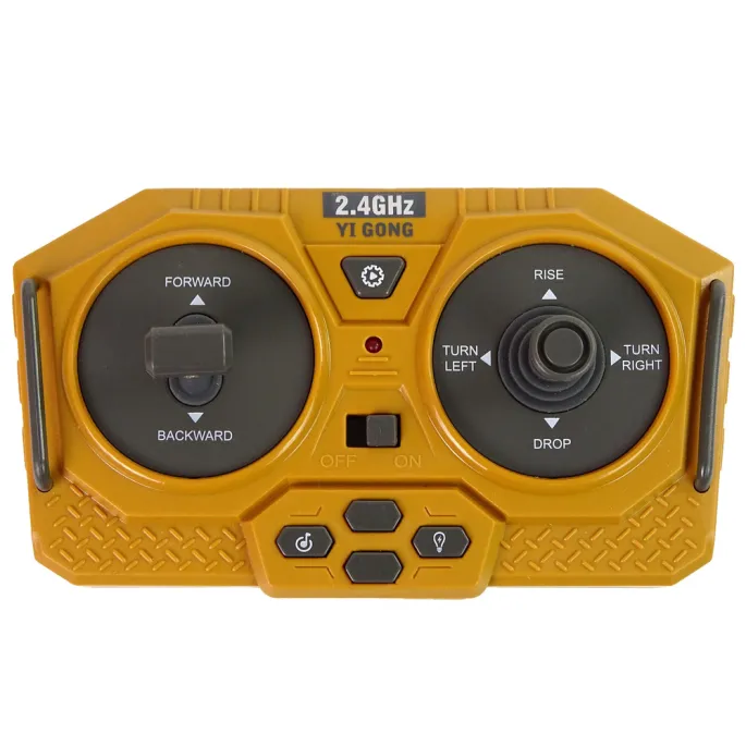 Zabawka spychacz RC w skali 1:20 z metalowymi elementami