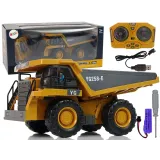 Zdalnie sterowana wywrotka budowlana z ruchomą naczepą na pilota