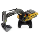 Pilot oraz koparka gąsienicowa zabawka z funkcją dźwięku silnika