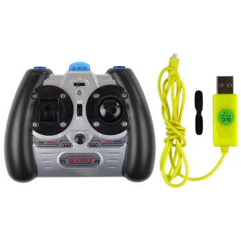 Detale wirnika helikoptera SYMA S107G podczas lotu w domu