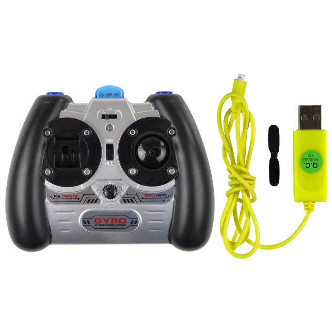 Detale wirnika helikoptera SYMA S107G podczas lotu w domu