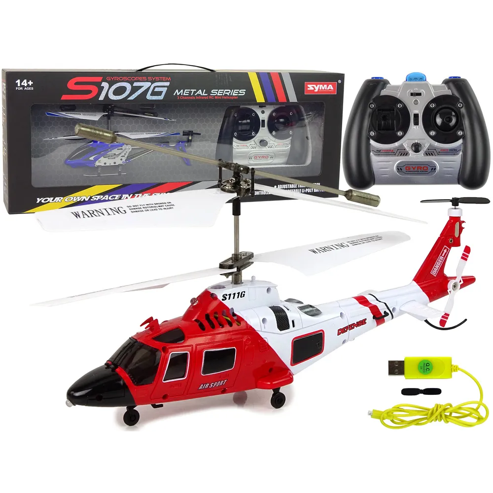 Helikopter SYMA S111G RC model do zdalnego sterowania z funkcją GYRO
