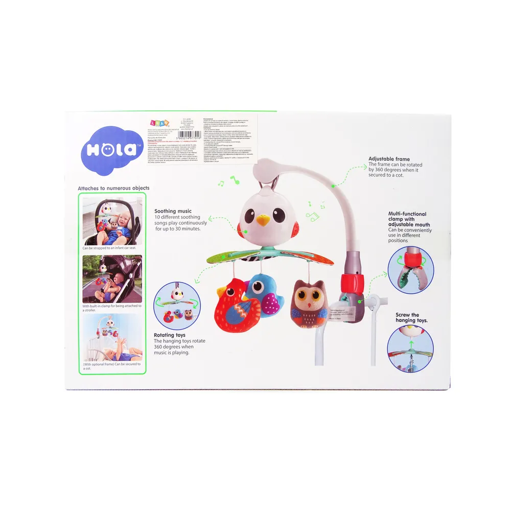 Pluszowe zawieszki w kształcie ptaszków w karuzeli do łóżeczka