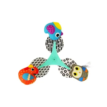 Zestaw karuzeli z kolorowymi ptaszkami do rozwoju zmysłów dziecka