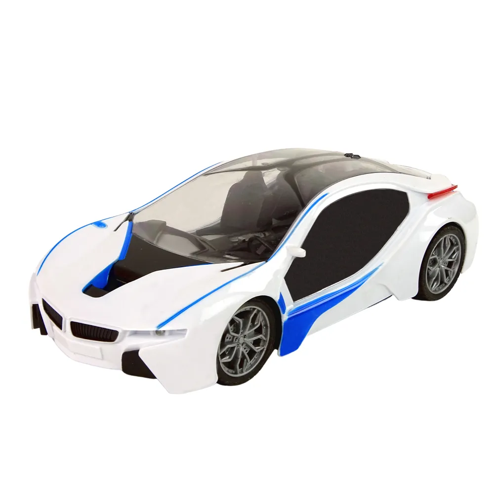 Zdalnie sterowany samochód wyścigowy z realistycznym pilotem