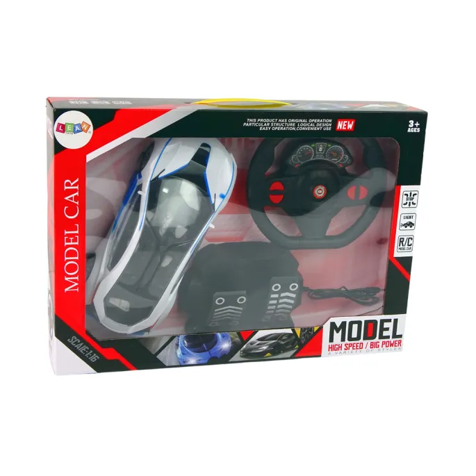 Zestaw samochodu R/C dla dzieci z efektami świetlnymi