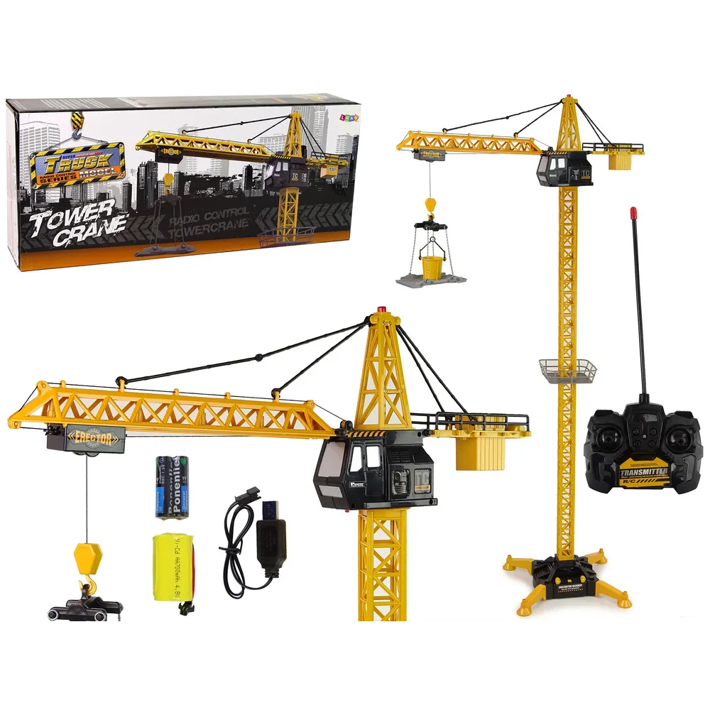 Zdalnie sterowany dźwig żuraw R/C o wysokości 183 cm dla dzieci