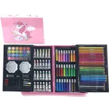 Kompletny zestaw plastyczny z kredkami, farbami i pisakami dla najmłodszych