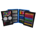 Walizka artystyczna dla dzieci z kolorowymi przyborami plastycznymi