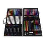 Duży Zestaw Artystyczny Do Malowania Walizka 94 szt Zwierzątka