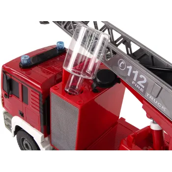 Zdalnie sterowany wóz strażacki z efektami świetlnymi