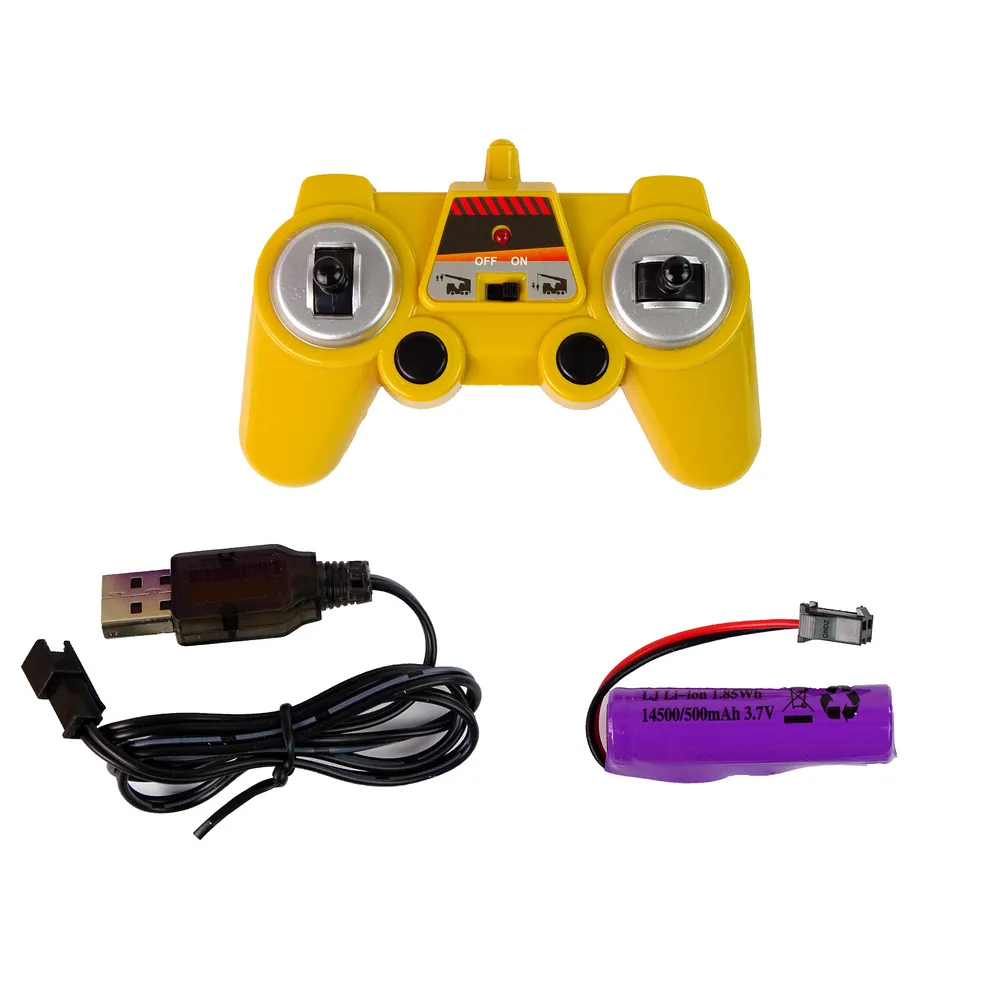 Zestaw ciężarówka dźwig z pilotem, akumulatorem i ładowarką