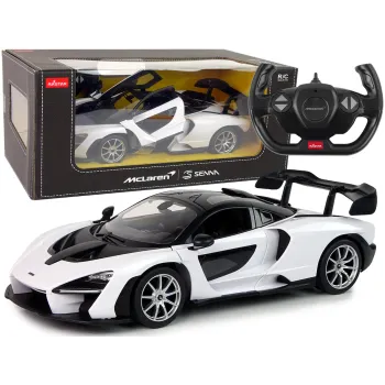 Model McLaren Senna Rastar 1:14 sterowany pilotem w kolorze białym