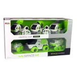 Zestaw łazików i satelity do zabaw w odgrywanie misji kosmicznych