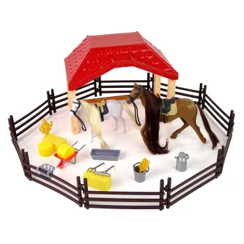 Zestaw Farma Stajnia Figurki Koń do Czesania Akcesoria