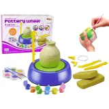 Zestaw DIY Koło Garncarskie Glina Farby Plastyczne