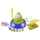 Zestaw DIY Koło Garncarskie Glina Farby Plastyczne