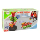 Elementy gry rzut do celu: woreczki, kosze, stojak – idealne na prezent